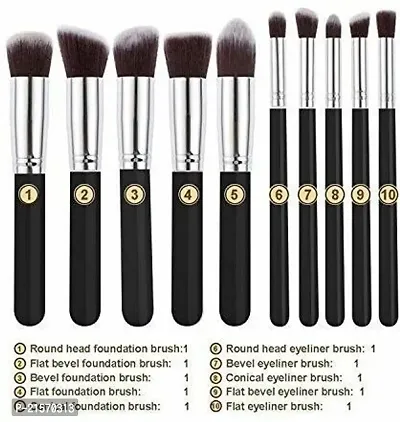 10 Pc Brush set With 18 Shades of Rose gold Eye shadow-thumb3