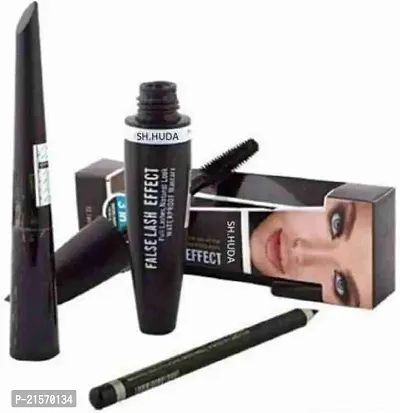Eyebrow pencil + Mascara + eyeliner ( 3 items )