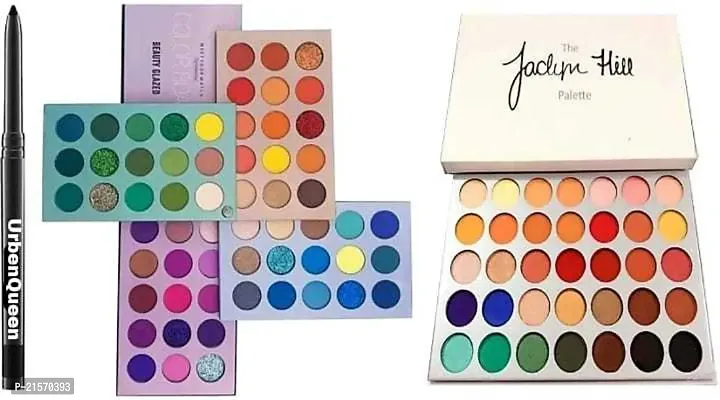 COLOR BOARD EYESHADOW PALETTE 150 g + jacqueline hill eyeshadow palette + kajal for perfect look ( 3 items )