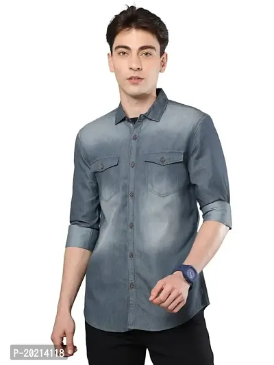 Buy Peter England Jeans Mens Black Super Slim Fit Casual Shirts online