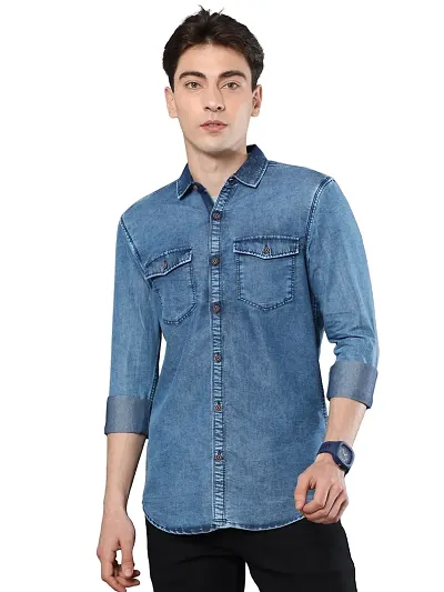Must Have Denim Long Sleeves Casual Shirt 