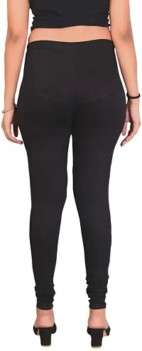 Classic Cotton Lycra Solid Leggings for Women-thumb1