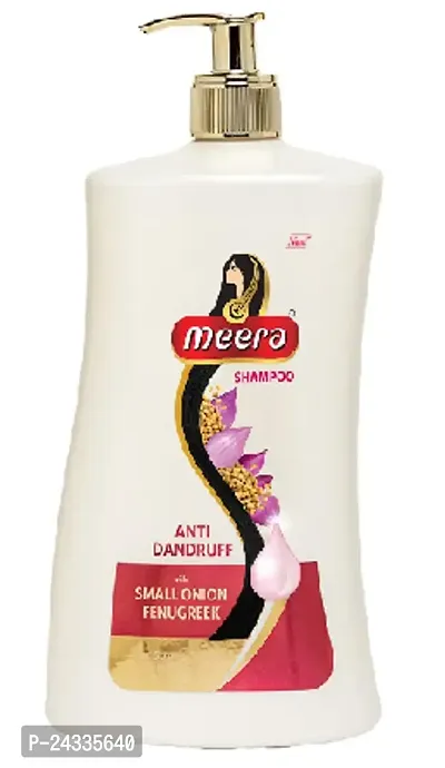 Meera Anti Dandruff Shampoo, With Goodness Of Small Onion and Fenugreek, Fights dandruff, For Men And Women,Paraben Free, 1L