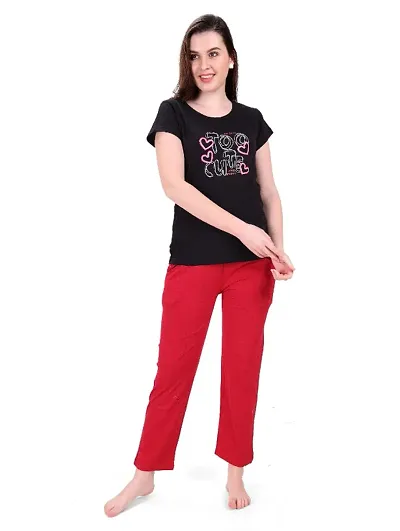 Comfortable Night T-shirt Pajama Set