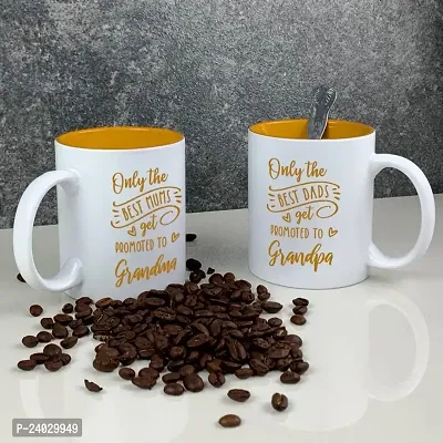 V Kraft Best mom dad Ever Unique mom dad Quote Printed Stylish Coffee Mug for mom dad on The Occassion of Birthday Anniversay,Father's Day, Mother's Day and Any Other Special Occassion |330ml |132