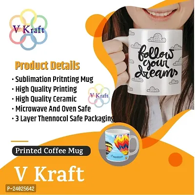 V Kraft King BHAIYA Queen BHABHI Printed Black Color Coffee Mug with Designer Rakhi for bhaiya bhabhi with roli chawal and Rakhi Special Wishes Card |330 ml (Black 02)-thumb5