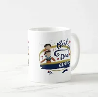 V Kraft Best dad Ever White Ceramic Mug with Handle Gift for Anyone On Any Occasion | Coffee Mug  Tea Cup | Pack of 1, 330ml-thumb3