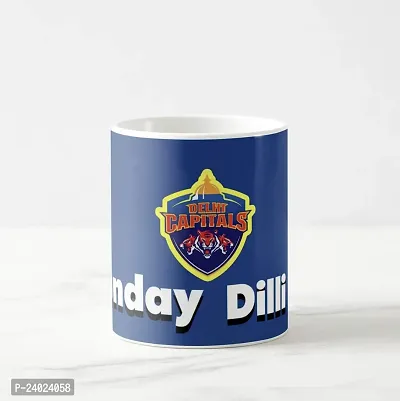V Kraft dilli ke Munday with Team Logo White Ceramic Mug with Handle Gift for Anyone On Any Occasion | Coffee Mug  Tea Cup | Pack of 1, 330ml