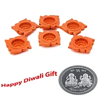 V Kraft Diwali Special Stylish Diya Set of 51 Unique Clay Diya Set for Diwali and Any Other Occasion-thumb1