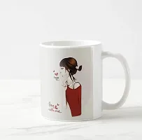 V Kraft Stay with me White Ceramic Mug with Handle Gift for Anyone On Any Occasion | Coffee Mug  Tea Cup | Pack of 1, 330ml-thumb1