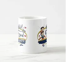 V Kraft Best dad Ever White Ceramic Mug with Handle Gift for Anyone On Any Occasion | Coffee Mug  Tea Cup | Pack of 1, 330ml-thumb2