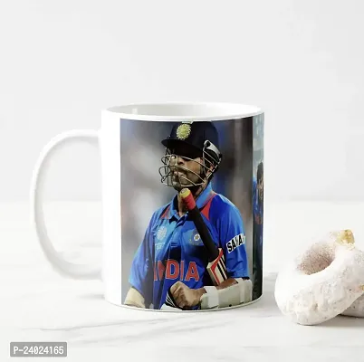 V Kraft Sachin tendulkar The god of Cricket White Ceramic Mug with Handle Gift for Anyone On Any Occasion | Coffee Mug  Tea Cup | Pack of 1, 330ml