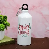 V Kraft CHRISTMAS SPECIAL MERRY CHRISTMAS PRINTED SIPPER BOTTLE WITH CUTE LOVABE HUGABLE SNOWMAN SOFT TOY for your loved once on this special occassion of christmas | 600 ml (merry christmas 04)-thumb1