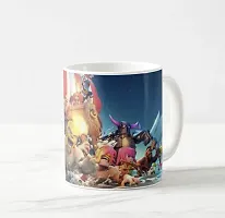 V Kraft Cartoon Gang White Ceramic Mug with Handle Gift for Anyone On Any Occasion | Coffee Mug  Tea Cup | Pack of 1, 330ml-thumb2