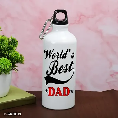 V Kraft WORLD'S BEST DAD Unique dad Quote Printed sipper bottle for dad on The Occassion of Birthday Anniversay,father's Day and Any Other Special Occassion |sipper bottle| 600ml (U)