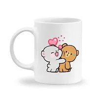 GIFTkarde Milk  Mocha Cute Bear Printed Couple Coffee Mugs Brand Set of 2 Ceramic 11oz 325ml Cup-thumb3