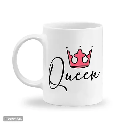 GIFTkarde King Queen Cool Couple Coffee Mugs for Husband  Wife Brand Set of 2 Ceramic 11oz 325ml Cup-thumb3