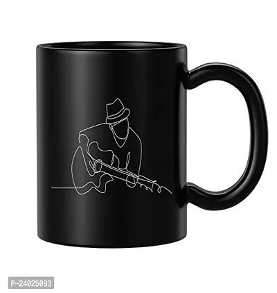 V Kraft Guitar Lover The Romantic Ceramic Love Mug with Handle Gift for Anyone On Any Occasion | Coffee Mug  Tea Cup | Pack of 1, 330ml