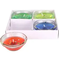 V Kraft Diwali Special Trendy Gel Diya Set of 4 Unique Diya Set for Diwali and Any Other Occasion-thumb1