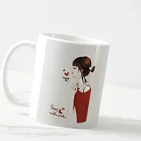 V Kraft Stay with me White Ceramic Mug with Handle Gift for Anyone On Any Occasion | Coffee Mug  Tea Cup | Pack of 1, 330ml-thumb4