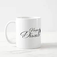 V Kraft Happy Diwali White Ceramic Mug with Handle Gift for Anyone On Any Occasion | Coffee Mug  Tea Cup | Pack of 1, 330ml-thumb1