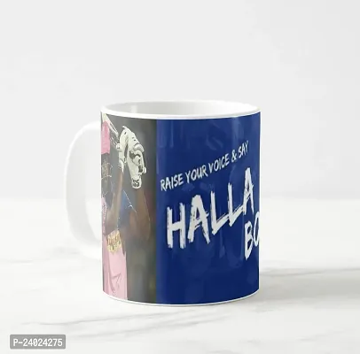 V Kraft sanju Samson Halla BOL White Ceramic Mug with Handle Gift for Anyone On Any Occasion | Coffee Mug  Tea Cup | Pack of 1, 330ml-thumb4
