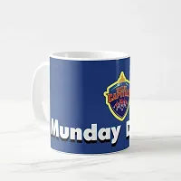 V Kraft dilli ke Munday with Team Logo White Ceramic Mug with Handle Gift for Anyone On Any Occasion | Coffee Mug  Tea Cup | Pack of 1, 330ml-thumb2