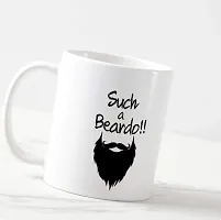 V Kraft Such a Beardo White Ceramic Mug with Handle Gift for Anyone On Any Occasion | Coffee Mug  Tea Cup | Pack of 1, 330ml-thumb4