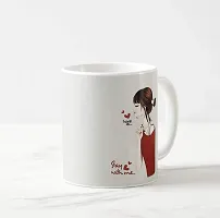 V Kraft Stay with me White Ceramic Mug with Handle Gift for Anyone On Any Occasion | Coffee Mug  Tea Cup | Pack of 1, 330ml-thumb2