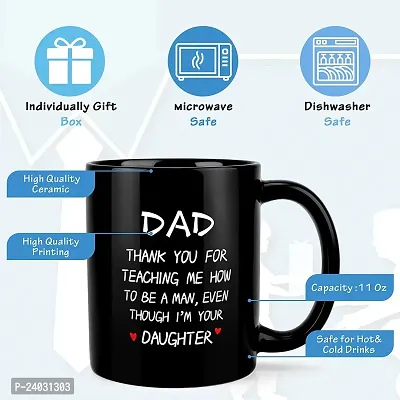 V Kraft Best dad Ever Unique dad Quote Printed Stylish Coffee Mug for dad on The Occassion of Birthday Anniversay,Father's Day and Any Other Special Occassion | Coffee Mug  Tea Cup | 330ml |401-thumb4