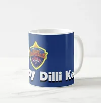 V Kraft dilli ke Munday with Team Logo White Ceramic Mug with Handle Gift for Anyone On Any Occasion | Coffee Mug  Tea Cup | Pack of 1, 330ml-thumb1