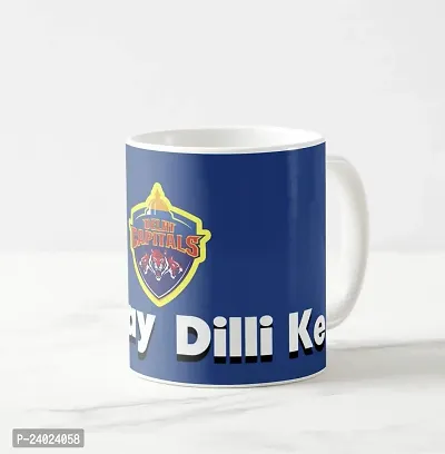 V Kraft dilli ke Munday with Team Logo White Ceramic Mug with Handle Gift for Anyone On Any Occasion | Coffee Mug  Tea Cup | Pack of 1, 330ml-thumb2