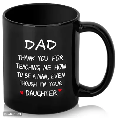 V Kraft Best dad Ever Unique dad Quote Printed Stylish Coffee Mug for dad on The Occassion of Birthday Anniversay,Father's Day and Any Other Special Occassion | Coffee Mug  Tea Cup | 330ml |401