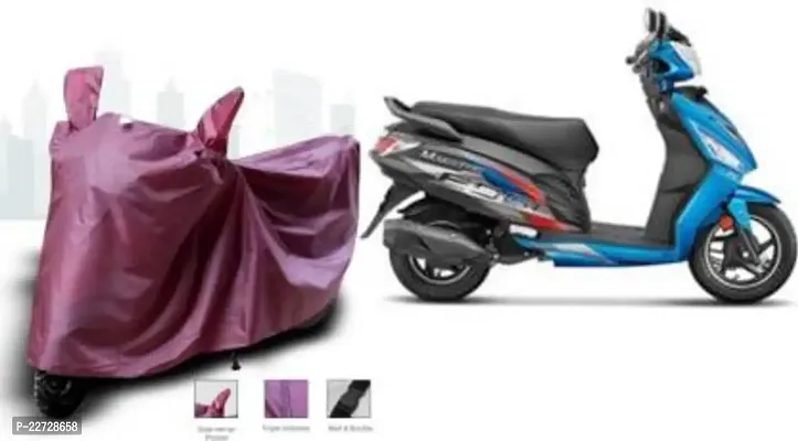 SAFELY CARE  Waterproof Two Wheeler Cover for HERO Maestro Edge Scooty (MAROON)