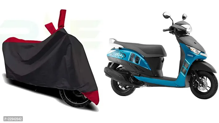 SHARPFLY  Waterproof Two Wheeler Cover for PLAESURE Scooty (RED BLACK )