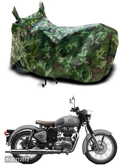 SHARPFLYINDIA Waterproof Two Wheeler Cover for BULLET JUNGAL (JUNGAL )044