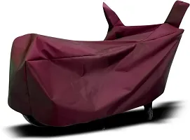 SHARPFLYINDIA Waterproof Two Wheeler Cover for CT 100(MAROON ) 060-thumb3