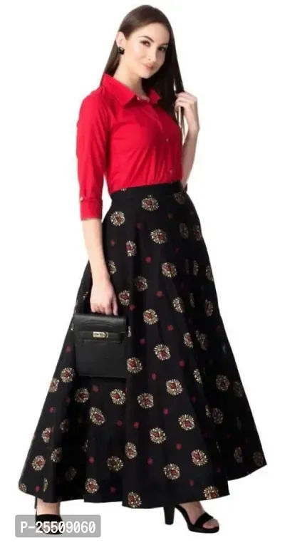 Women's Rayon Skirt With Top