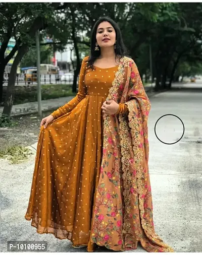 Trendy Women Georgette Kurta With Dupatta