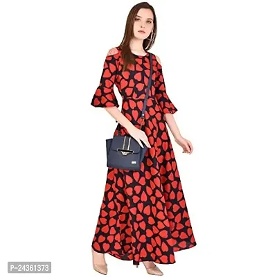 ARUTY Women's Maxi Gown (V2-VKOM-294E_RED PRINT_M)