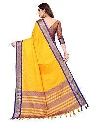 Stylish Cotton Silk Saree With Blouse Piece For Women-thumb2