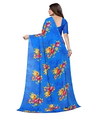 Stylish Georgette Saree With Blouse Piece For Women-thumb2