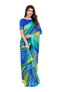 Women Stylish Linen Self Pattern Saree with Blouse piece-thumb3