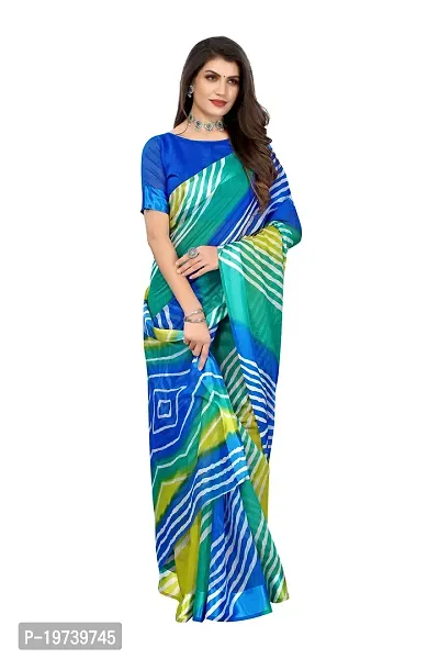 Women Stylish Linen Self Pattern Saree with Blouse piece-thumb4