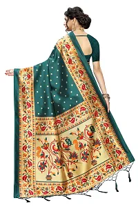 Stylish Art Silk Saree With Blouse Piece For Women-thumb3