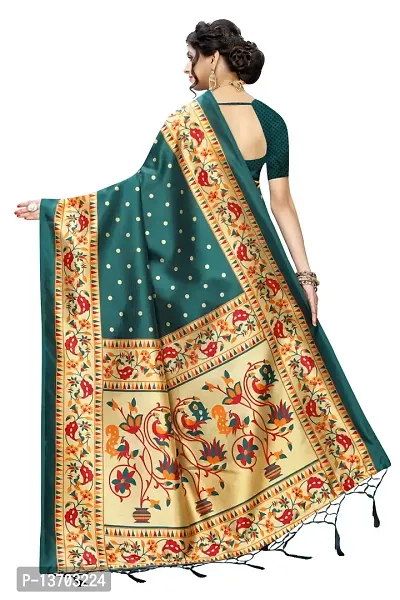 Stylish Art Silk Saree With Blouse Piece For Women-thumb4