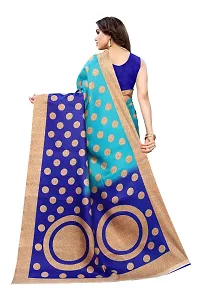 Stylish Polyester Saree With Blouse Piece For Women-thumb3