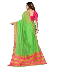 Stylish Fancy Designer Cotton Silk Saree With Blouse Piece For Women-thumb3