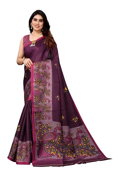 Glamorous 100 % art silk sarees 