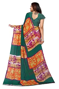 Priyashi Womens Georgette Printed Saree With Blouse Piece(MUKUL RAMA_Free Size)-thumb2